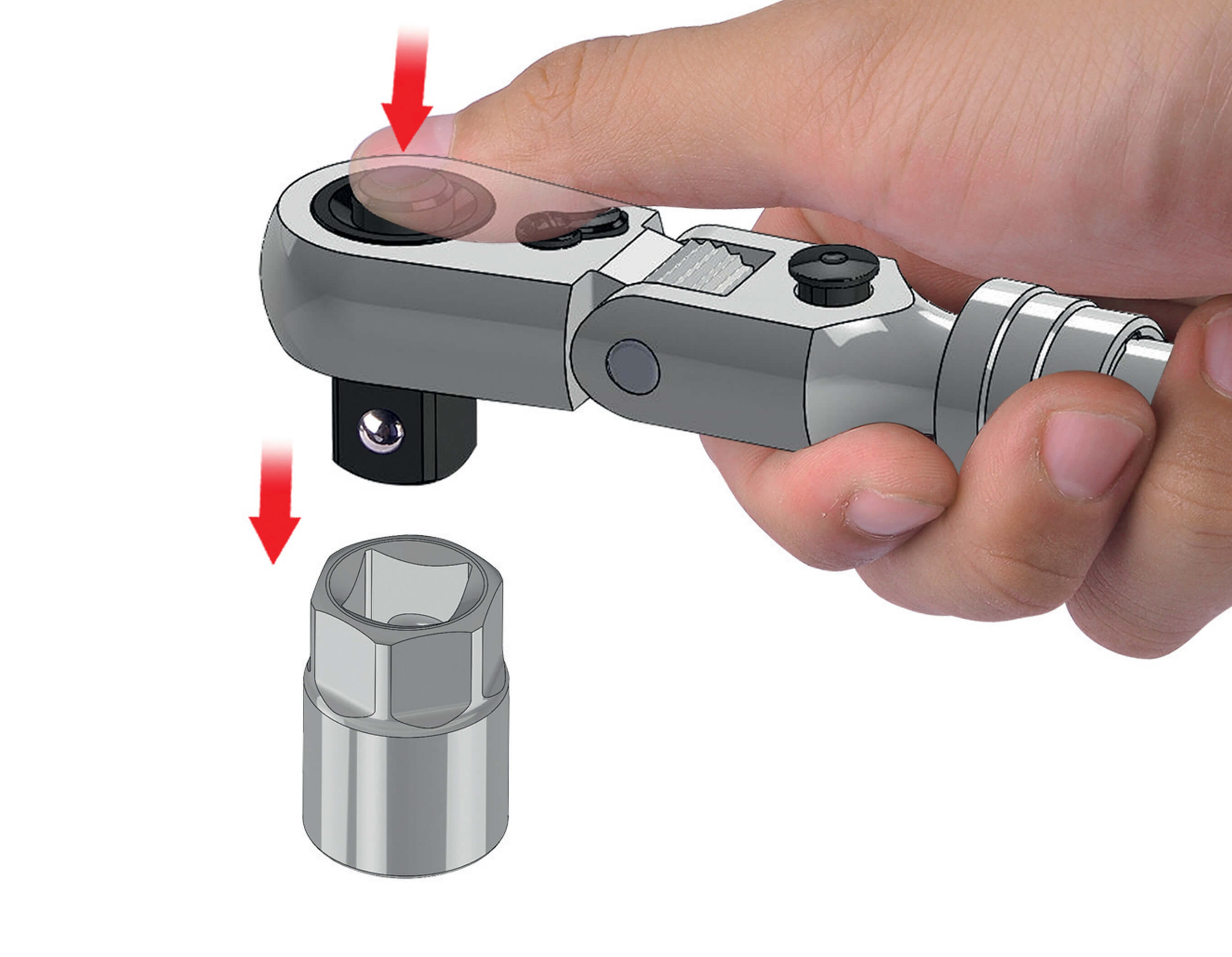 1/2" JointedHead Extendable Ratchet Hand Tools Wurth Canada